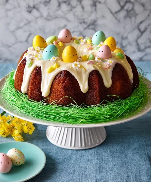 Easter Basket Bundt Cake Recipe (Easy Spring Dessert!)