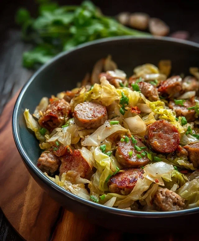 Easy Sausage and Cabbage Stir Fry
