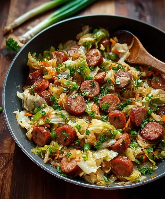 Easy Sausage and Cabbage Stir Fry
