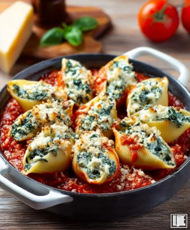 Spinach and Ricotta Stuffed Shells Recipe