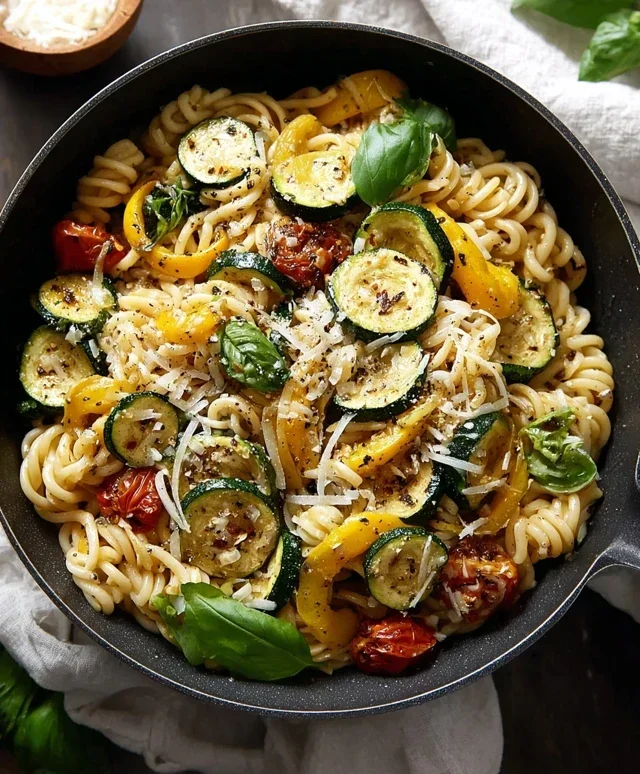 Summer Squash Pasta Skillet