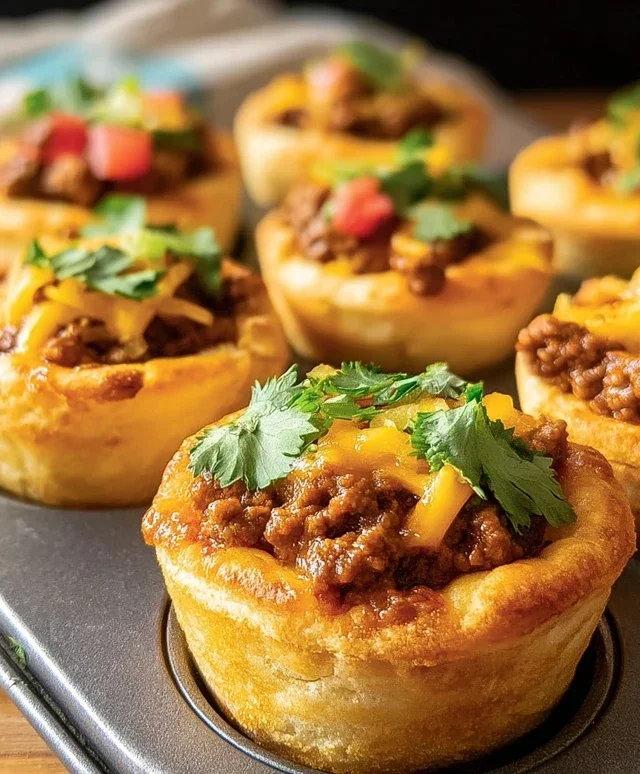 Taco Biscuit Cups