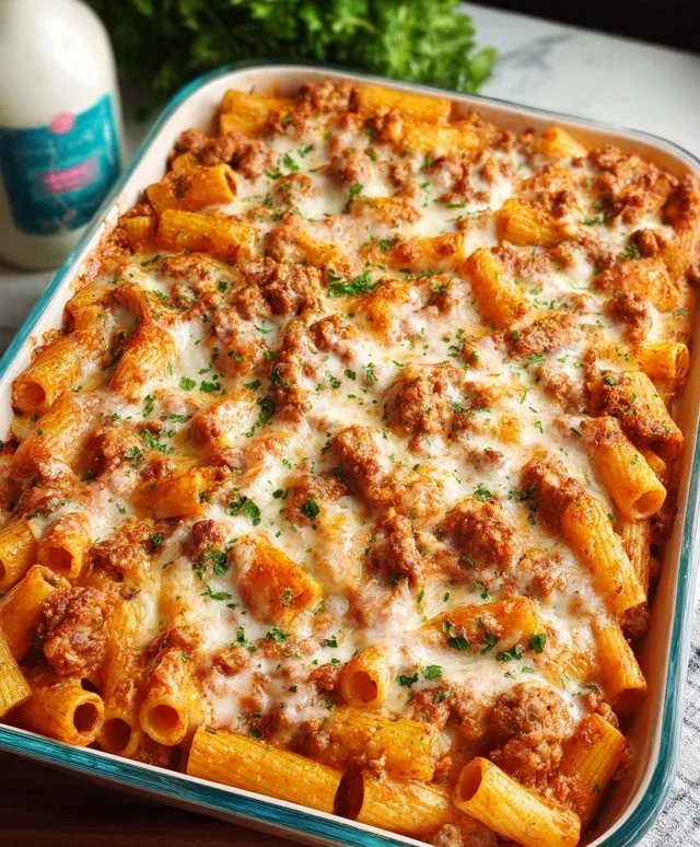 Baked Rigatoni with Sausage