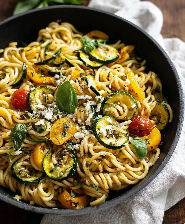 Summer Squash Pasta Skillet