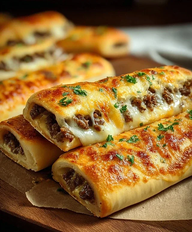 Philly Cheesesteak Stuffed Cheesy Breadsticks
