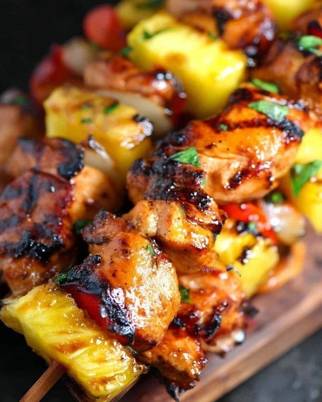 Pineapple Chicken Kebabs Recipe