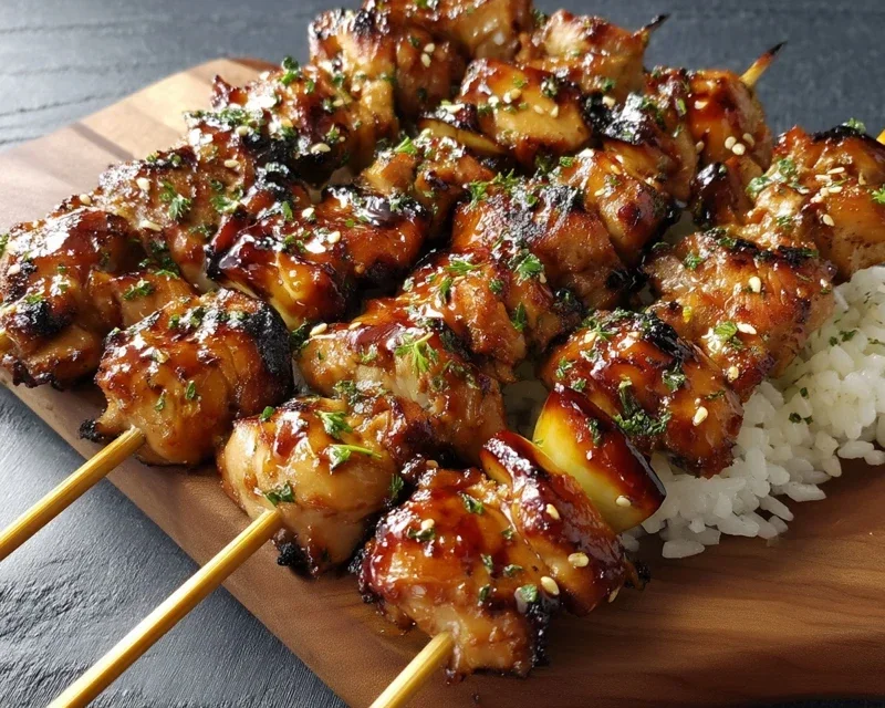 Teriyaki Chicken Skewers