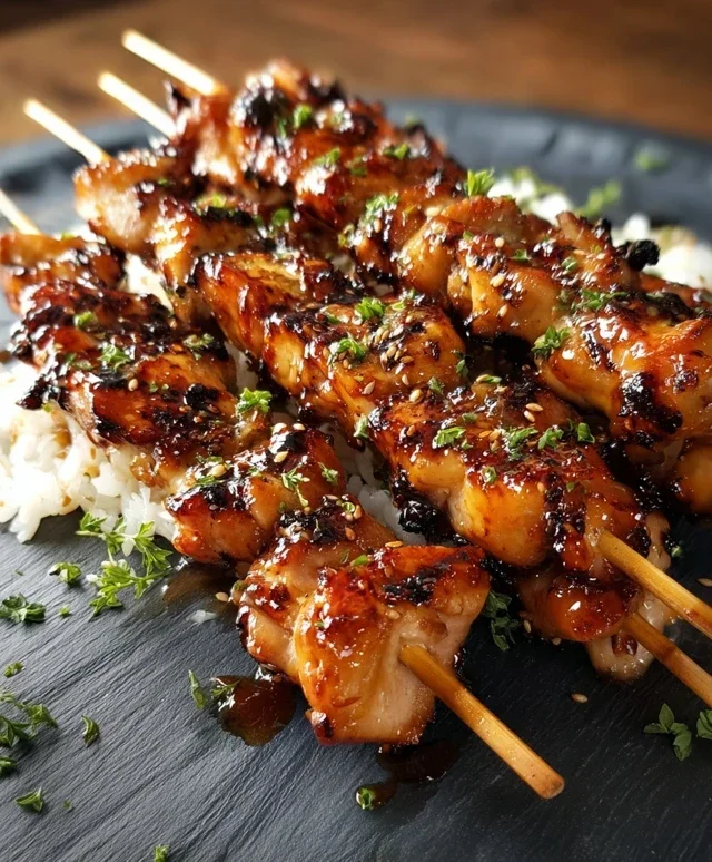 Teriyaki Chicken Skewers