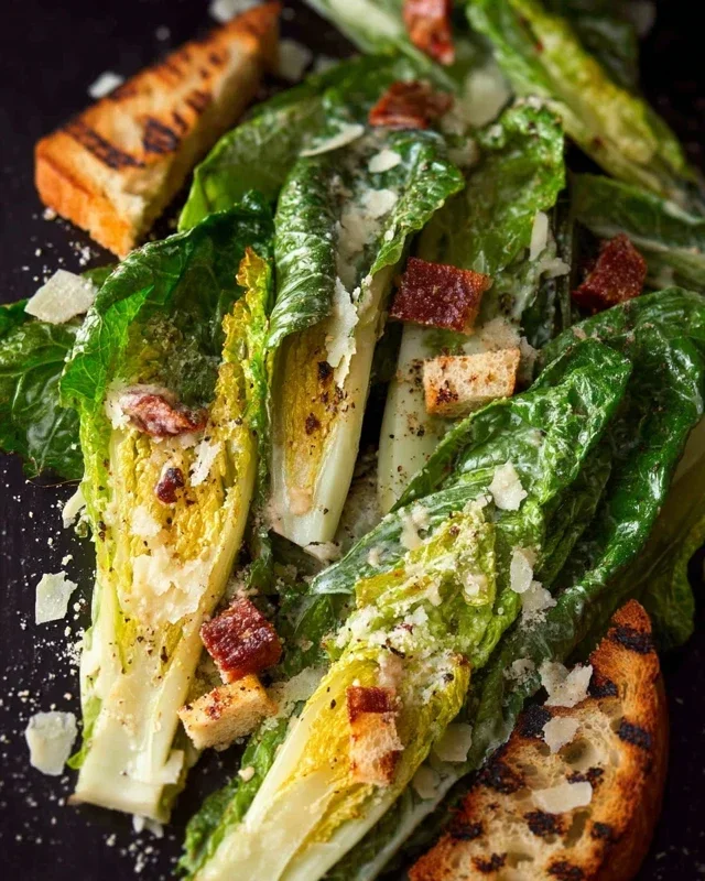 Grilled Romaine Caesar Salad Recipe