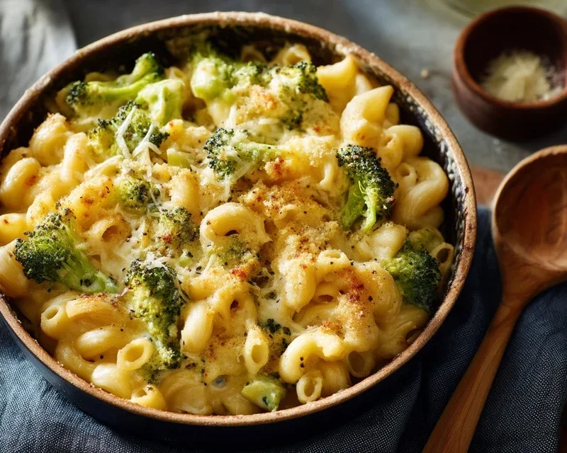 One Pot Healthy Broccoli Mac and Cheese