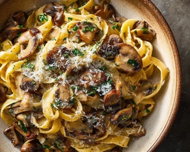 Garlic Mushroom Pasta