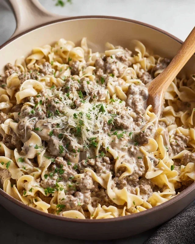 30-Minute Ground Beef Stroganoff