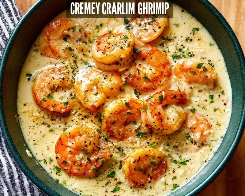 Creamy Garlic Shrimp (15 mins)