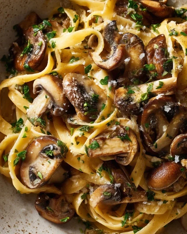 Garlic Mushroom Pasta