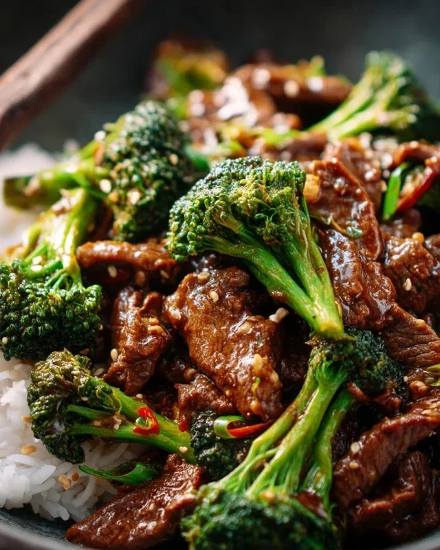 Chinese Beef and Broccoli (牛肉炒西兰花)