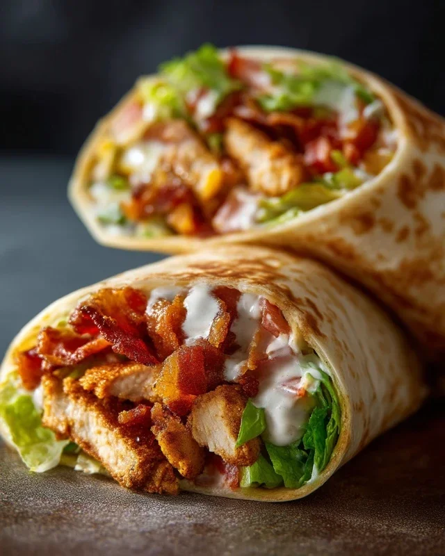 Crispy Chicken Beef Beef Bacon Ranch Wrap