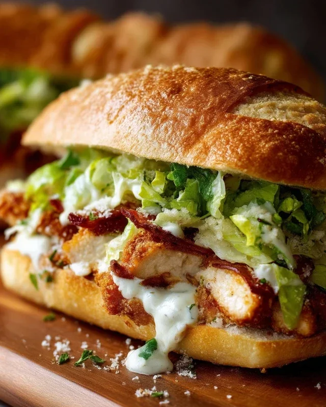 Crispy Chicken Caesar Sandwich