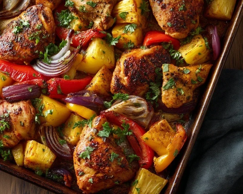 Hawaiian Chicken Sheet Pan