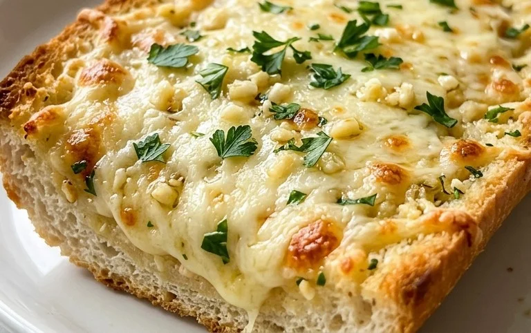 BEST CHEESY GARLIC BREAD RECIPE