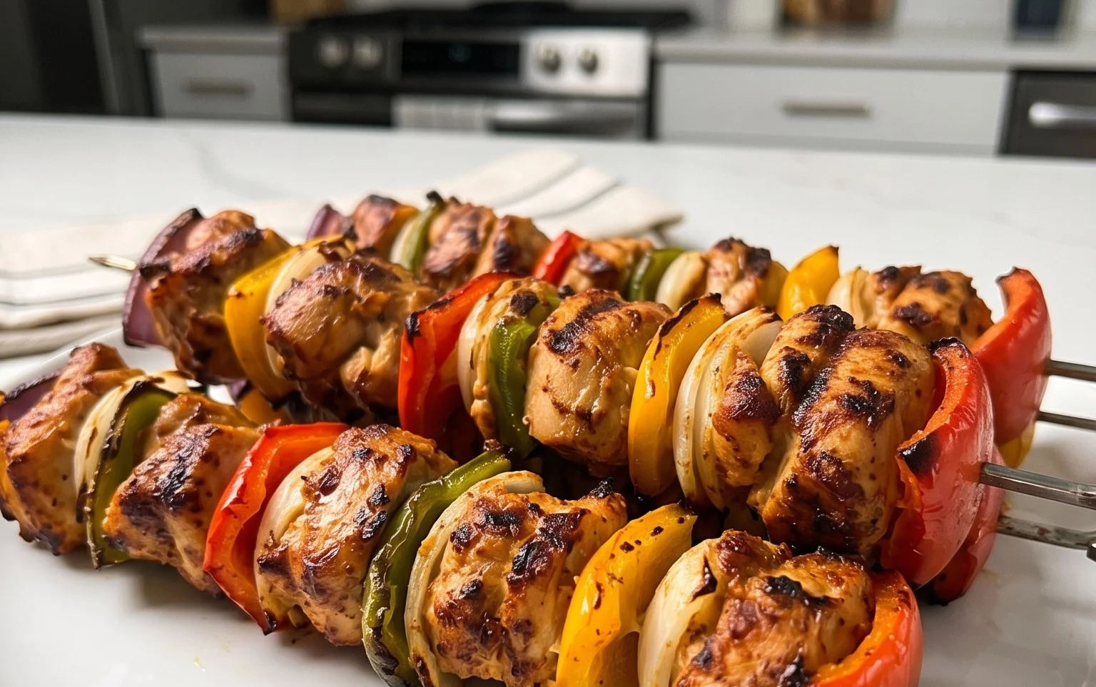 Air Fryer Chicken Skewers (VIDEO)