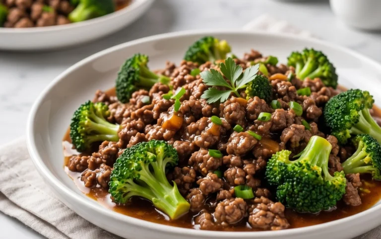 Ground Beef and Broccoli