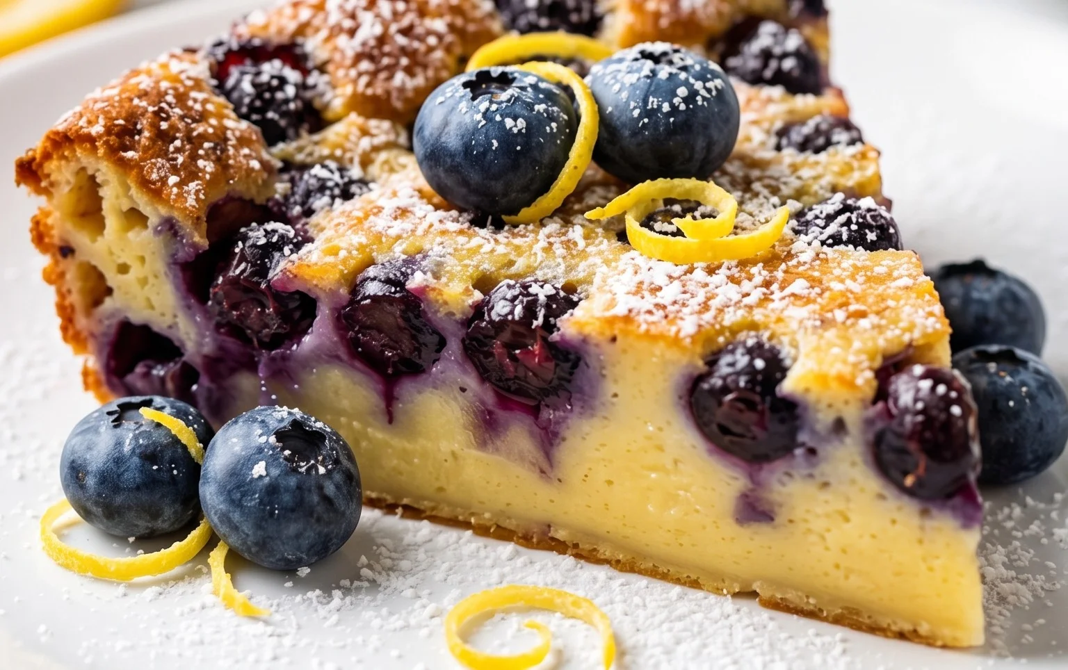 Lemon Blueberry Clafoutis