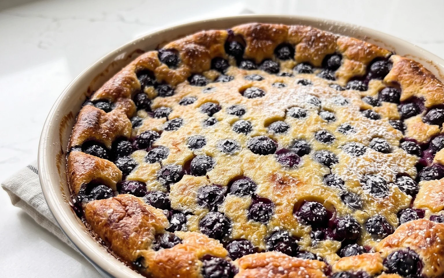 Lemon Blueberry Clafoutis