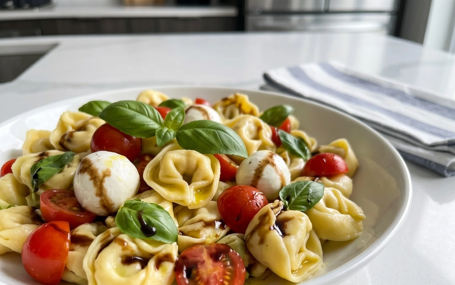 Tortellini Caprese Salad