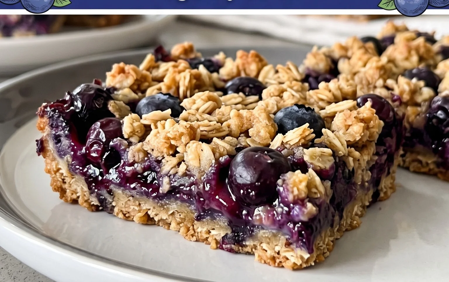 Blueberry Oatmeal Bars