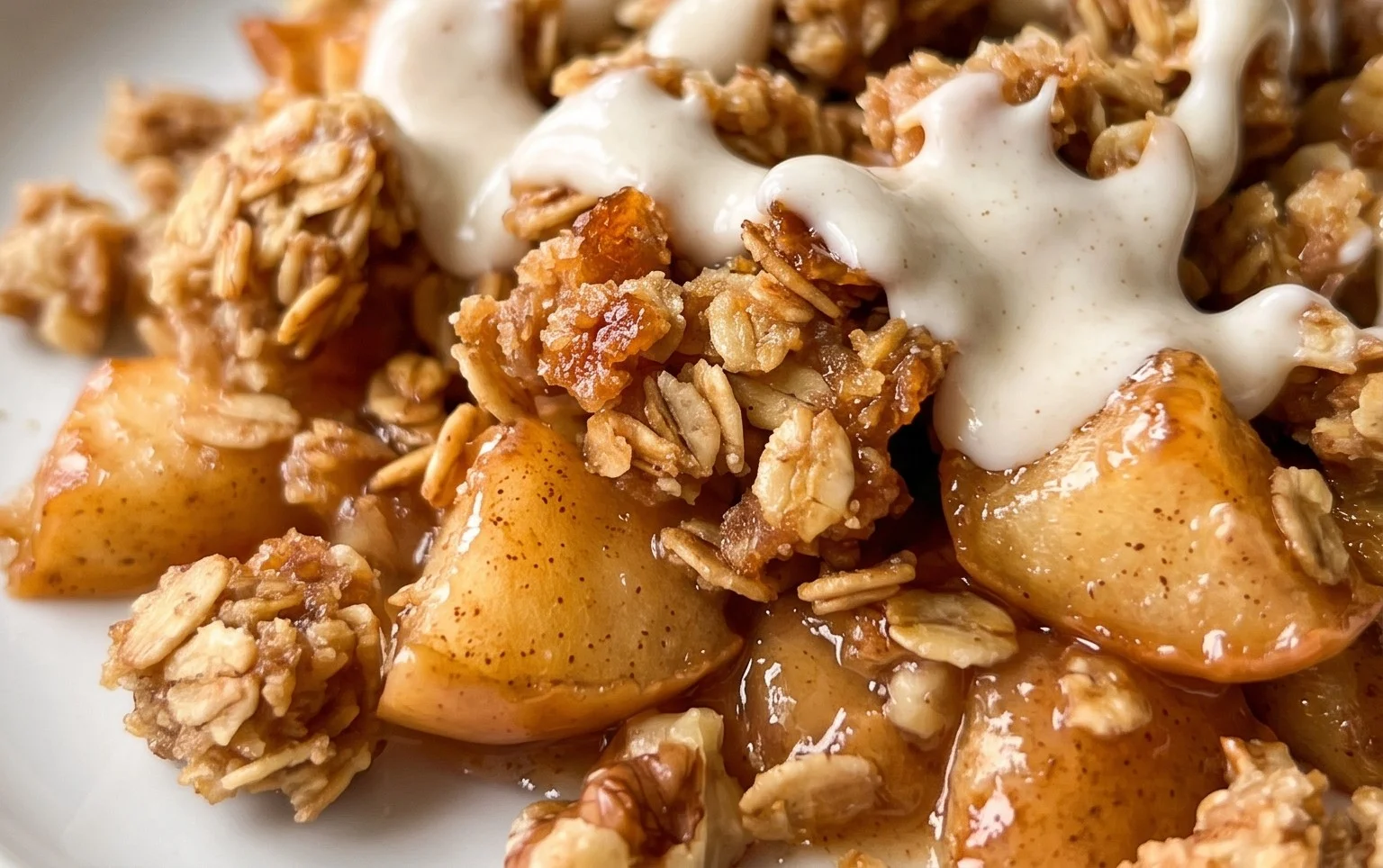 Healthy Breakfast Apple Crum extractble
