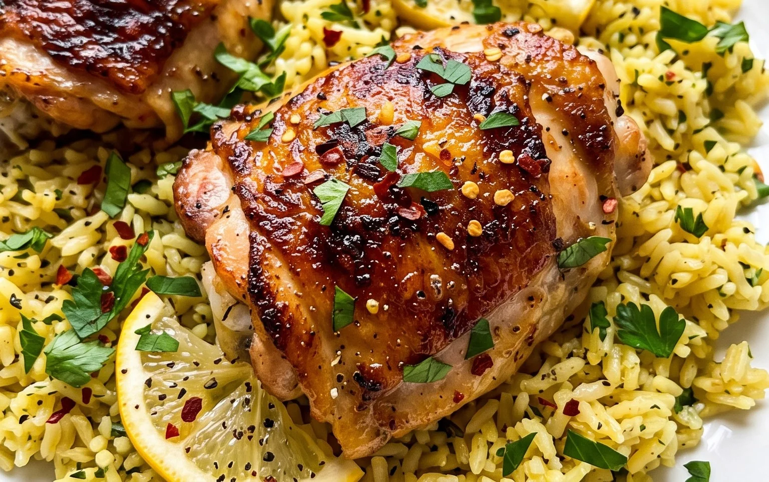 Greek Chicken and Lemon Rice (30 Minutes, One-Pot)
