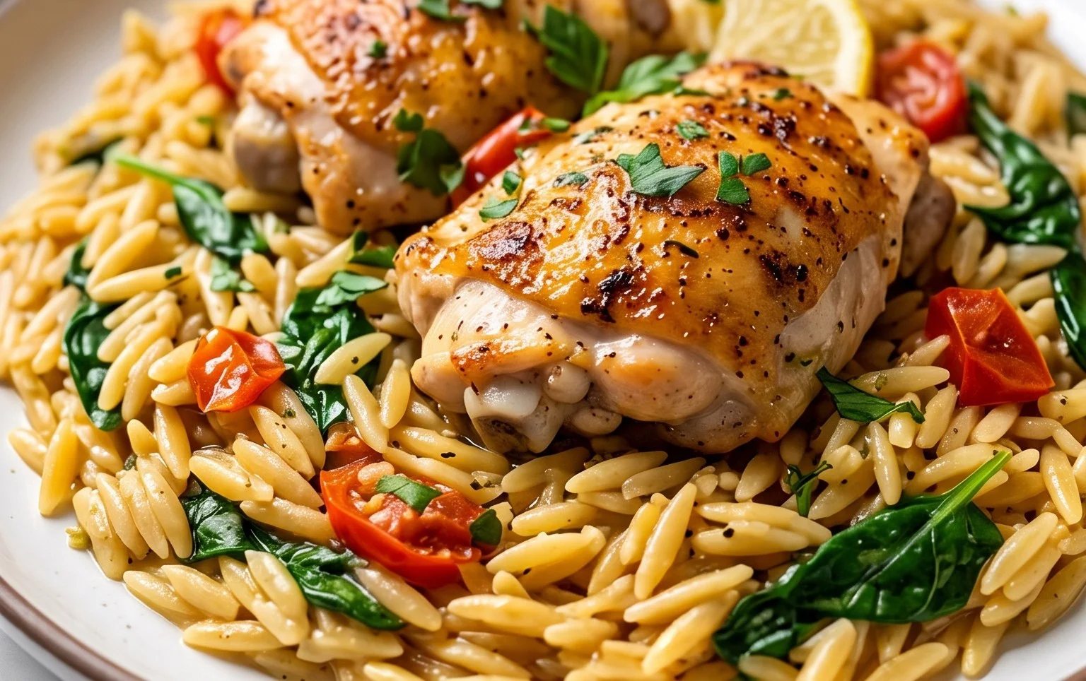Chicken Orzo (30-Minutes, One-Pan)