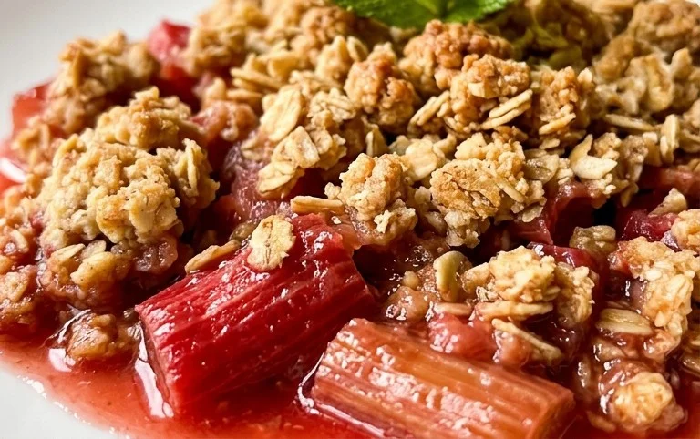 Easy Rhubarb Crisp