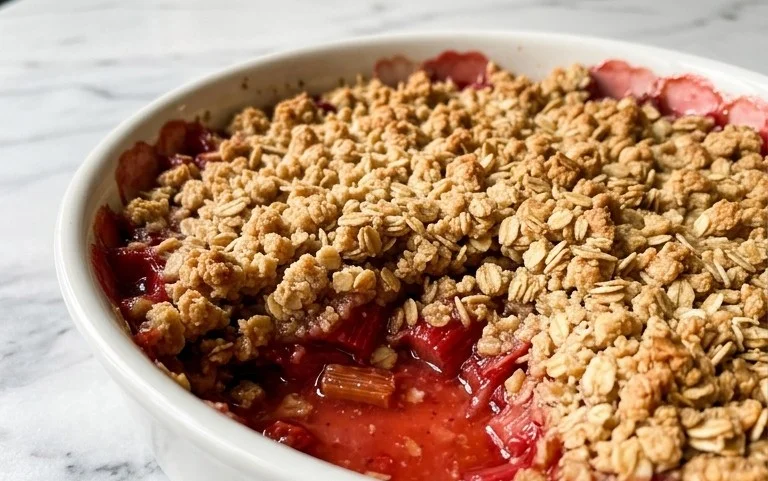 Easy Rhubarb Crisp