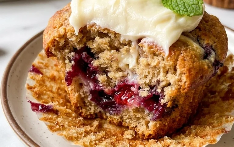 Berry Cream Cheese Muffins