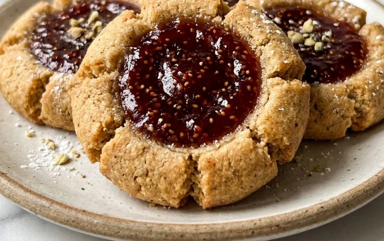 Cardamom Fig Thumbprint Cookies