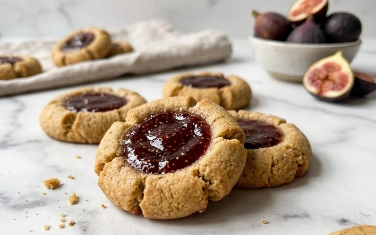 Cardamom Fig Thumbprint Cookies