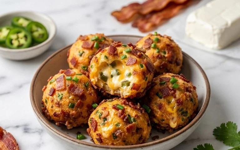 Beef Bacon Jalapeño Popper Cheese Balls