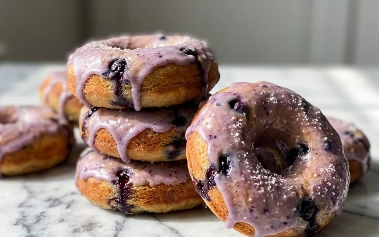Blueberry Cake Donuts