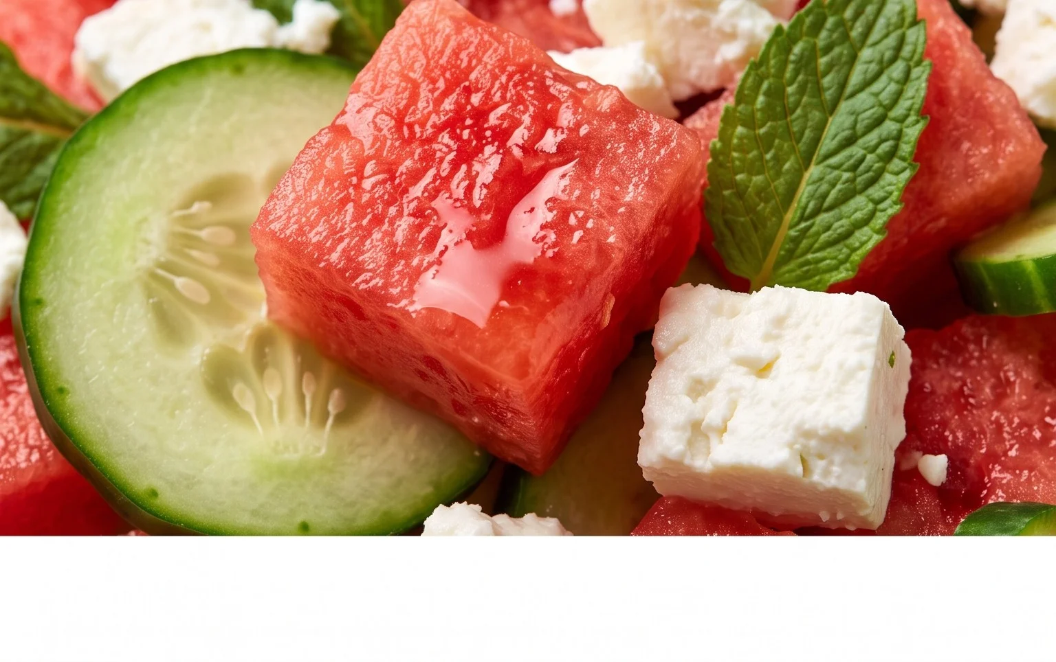 Watermelon Salad with Cucumber and Feta