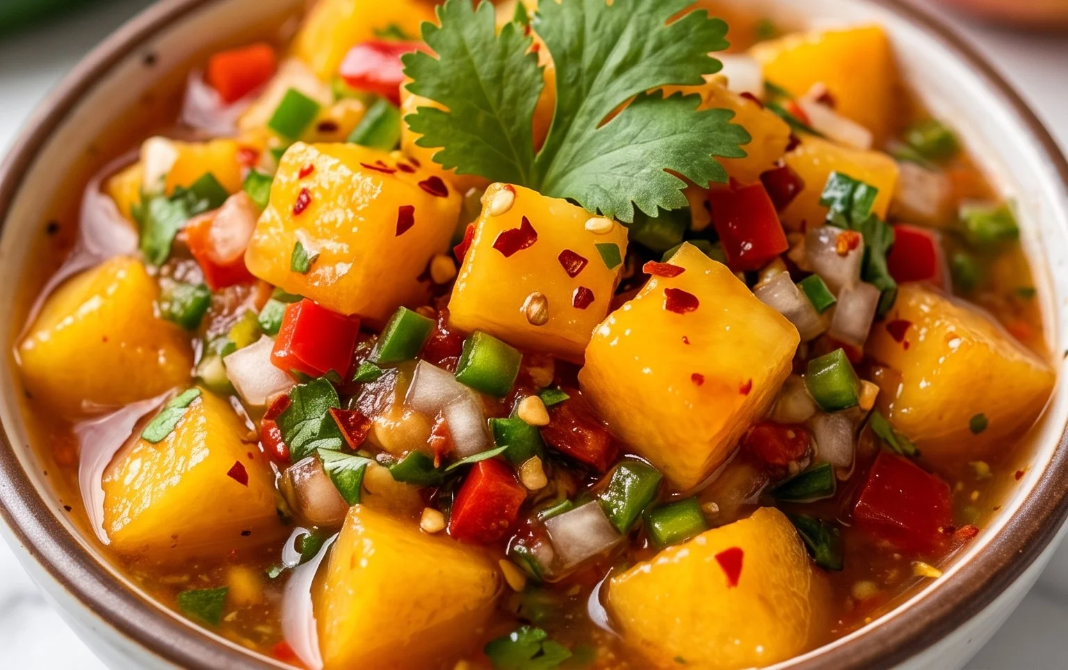 Sweet & Spicy Peach Salsa Canning Recipe