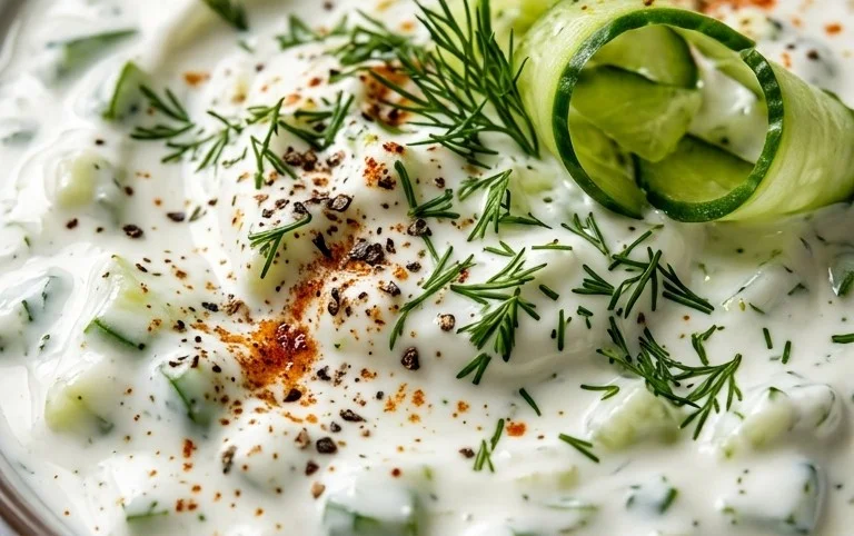 Cucumber Dip with Sour Cream and Dill