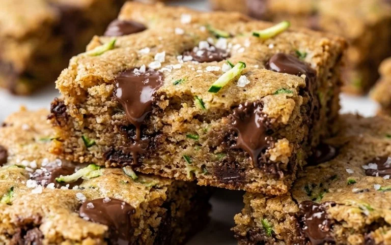 Chocolate Chip Zucchini Cookie Bars