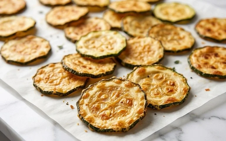Crispy Baked Zucchini Chips