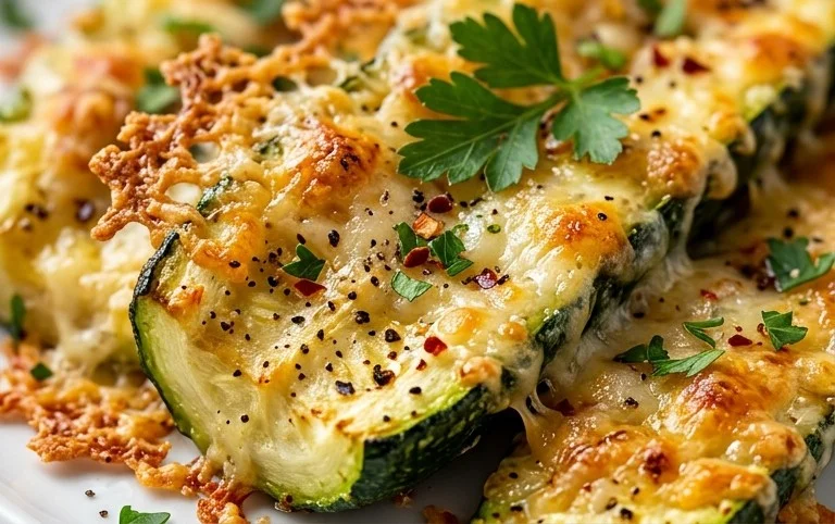 Oven Roasted Parmesan Zucchini 
