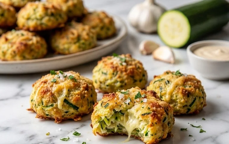 Zucchini Garlic Bites