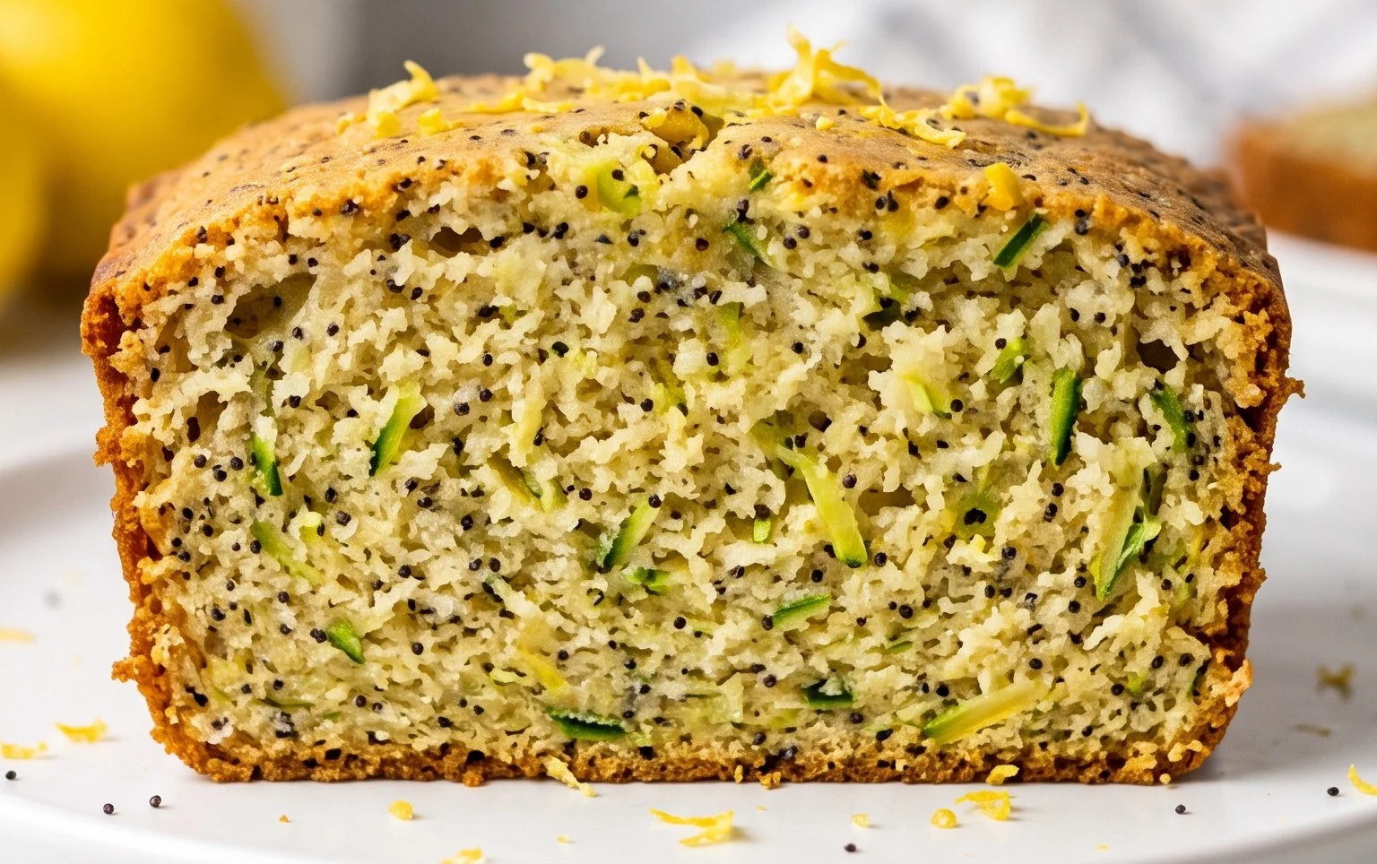 Easy Lemon Poppy Seed Zucchini Bread