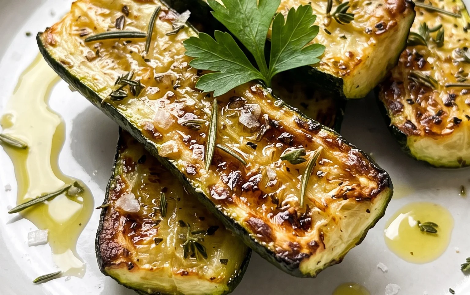 Simple Herb-Infused Roasted Zucchini Recipe