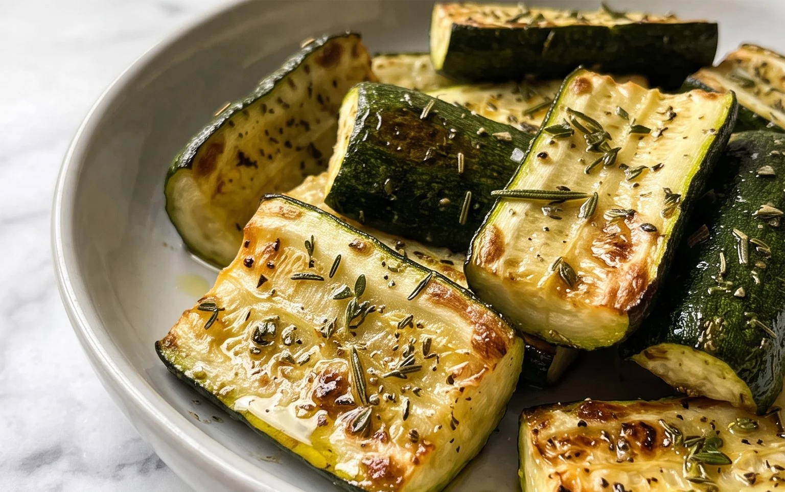 Simple Herb-Infused Roasted Zucchini Recipe