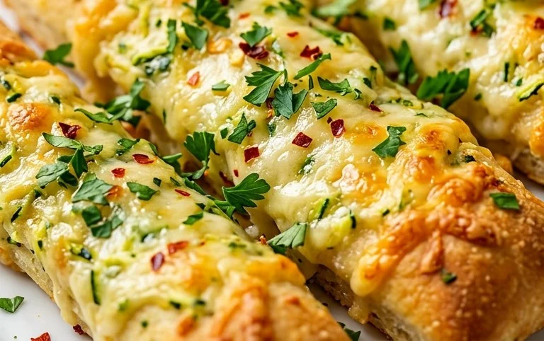 Cheesy Zucchini Breadsticks
